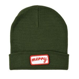 Endless August Supply Co Merry Cuff Beanie Moss Hat NWT